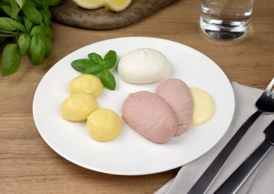 Lachs mit Maisgemüse und Reis