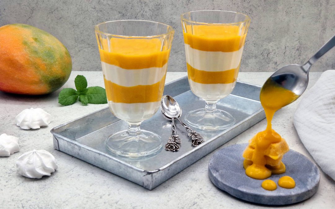 Mango-Dessert mit Quark
