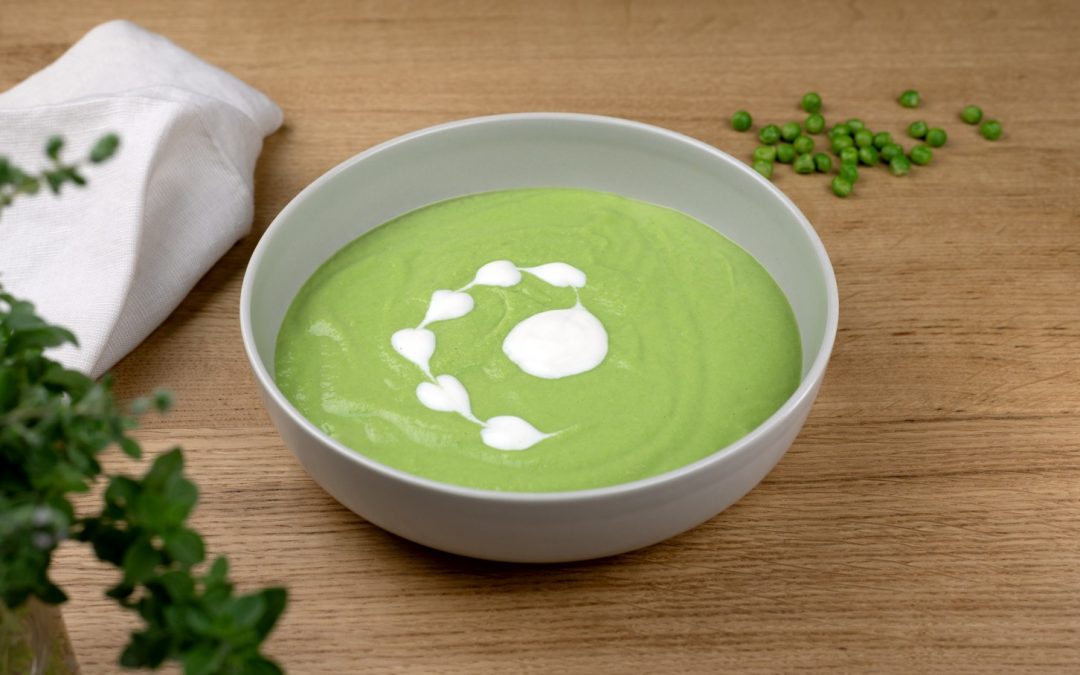 Erbsensüppchen mit Minze