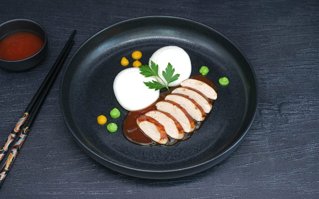 Hähnchen süß-sauer mit Reis