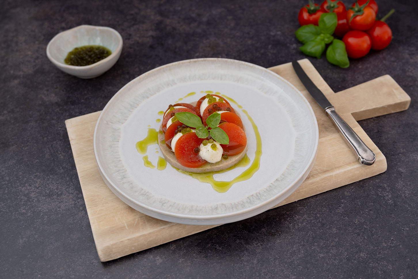 Rezept Brot mit Tomate und Mozzarellaschaum für feinst pürierte Kost