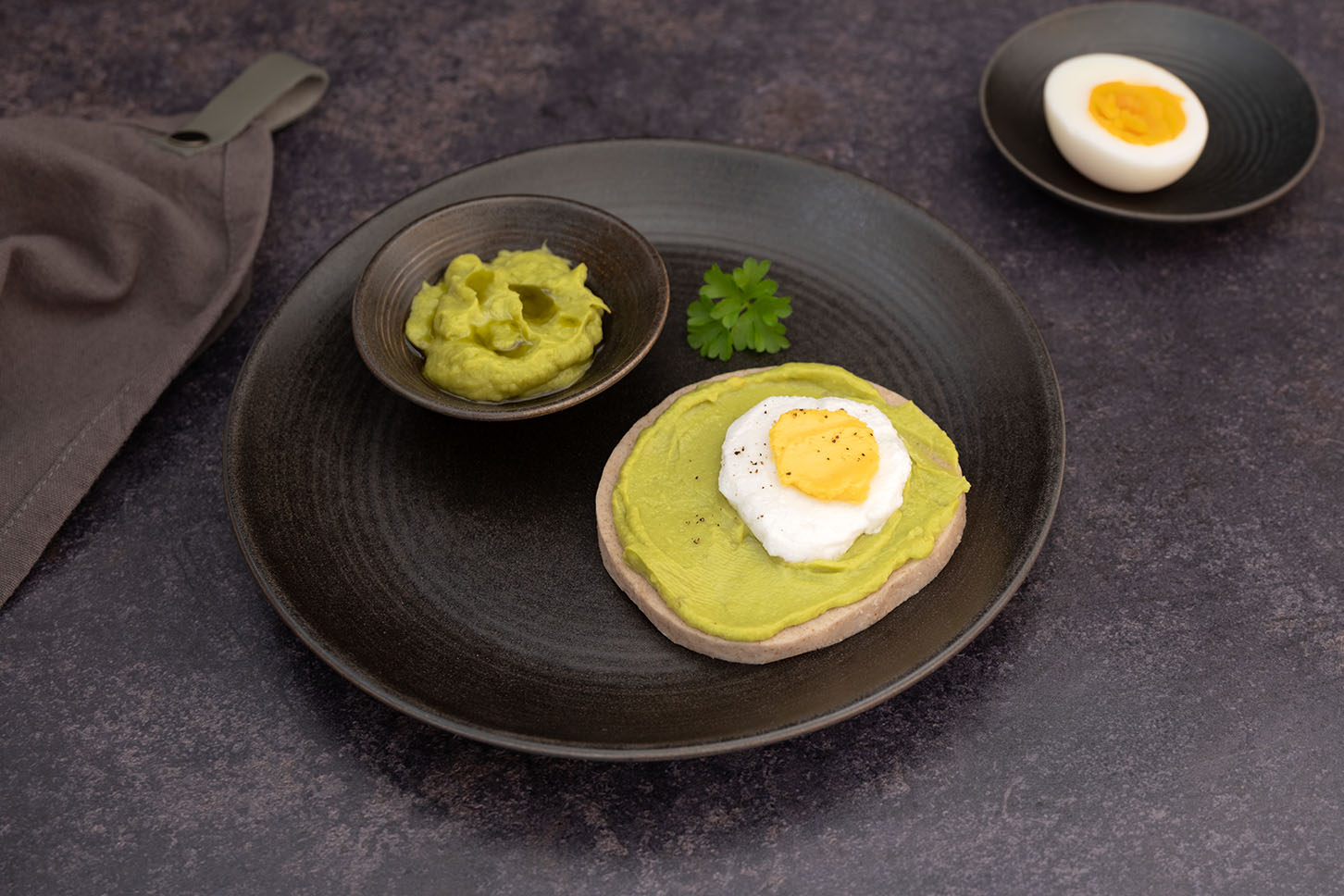 Rezept Stulle mit Avocado und pueriertem Spiegelei für feinst pürierte Kost